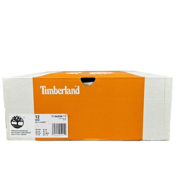 Timberland Spruce Mountain Warm Lined Rust Brown Leather Boots Men's Size 12 M - Picture 10 of 10